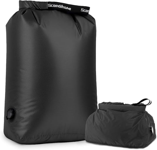 Travel Laundry Bag, Pump-Free Vacuum Compression Dirty Clothes Bag, Extra Large Reusable Waterproof & Washable Laundry Bag, Ideal for Suitcases, Road Trip Essentials, Black, 1 Pack (XL) by EPEDAL24