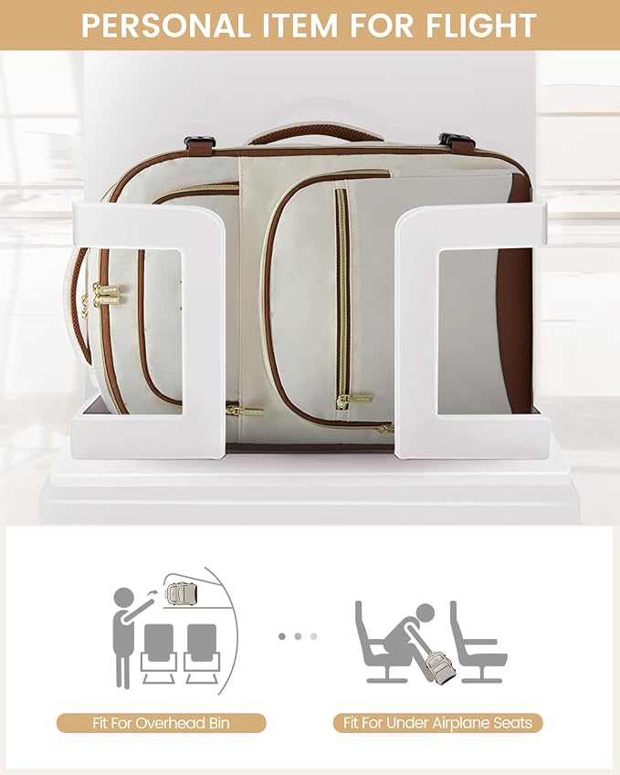 LOVEVOOK Travel Essentials Carry on Backpack 40L Travels Backpack for Women,Waterproof TSA Personal Item Travels Bag Airline Flight Approved,Large Carry on Luggage Laptop Backpack with Packing Cubes - Image 4