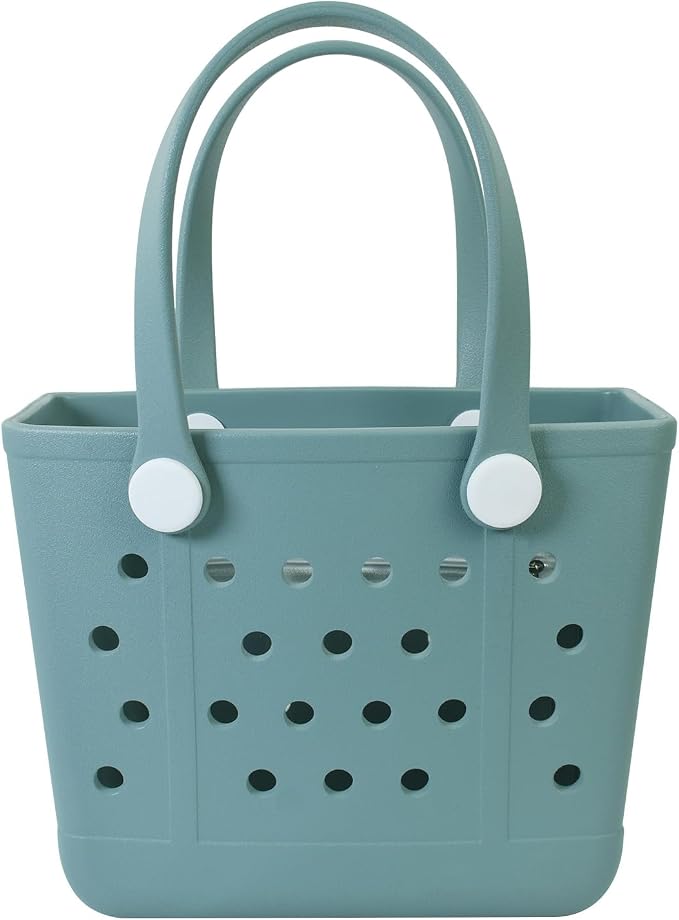 Lightweight Extra large Rubber Beach Bag Small mini Tote Bag for Gym Waterproof medium Open Handbag for Pool Sports by Addoklm