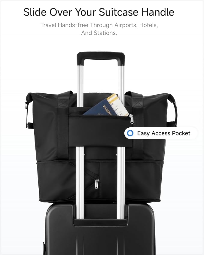 LUGGEX Carry On Luggage Top Opening, Hard Shell Suitcase and Travel Packing Cubes Bundle – Travel Essentials (FX-Core, Charcoal Metallic, 20 Inch) - Image 6