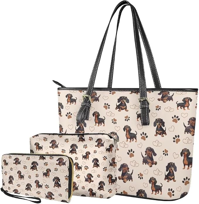 Women Purse Handbags Wallet Sets Leather Shoulder Tote Bag for Women,Top Handle Purse with Wrist Wallet Bag - Image 5