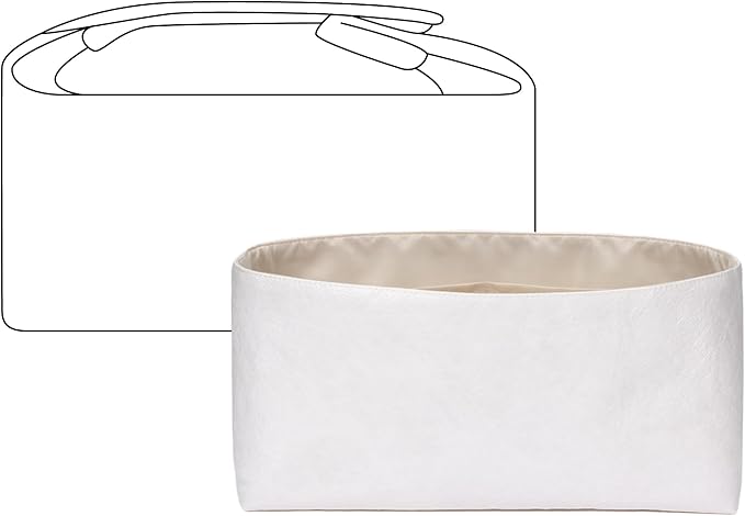 Handbag Organizer Compatible with HERMES Bride-a-Brac L | Handcrafted DuPont™ Tyvek®, Craie Purse Handbag Organizer Insert, Precision 1:1 Custom Fit for Work, Travel & Daily Carry by FANJIProject
