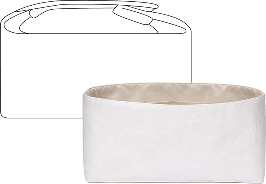 Handbag Organizer Compatible with HERMES Bride-a-Brac L | Handcrafted DuPont™ Tyvek®, Craie Purse Handbag Organizer Insert, Precision 1:1 Custom Fit for Work, Travel & Daily Carry by FANJIProject