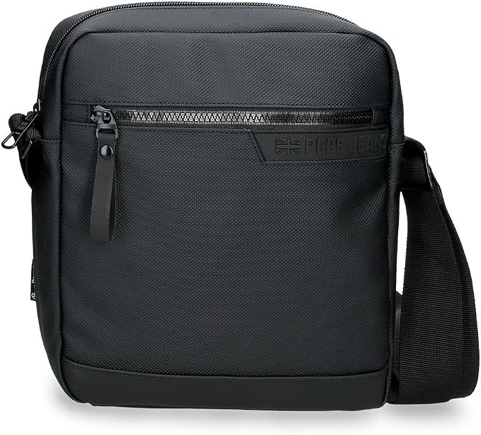 Pepe Jeans Dorking Waist Bag, Crossbody Bag with Multiple compartments, Polyester, by Joumma Bags., Black, One Size, Tablet crossbody bag by Unknown