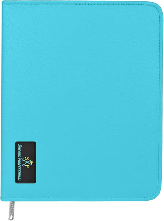 Case Holds 10 Grooming or Beauty Shears (TURQUOISE) by ShearsProfessional