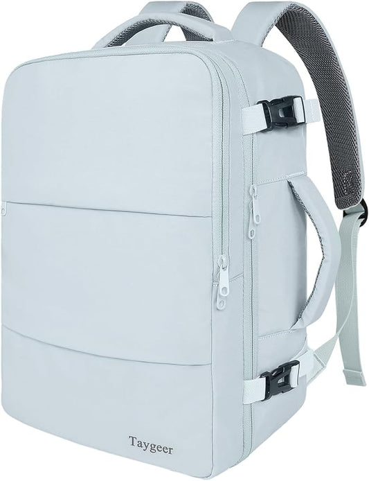 Taygeer Carry On Backpack, 40l Travel Backpack for Women Airline Approved | Cute Underseat Personal Item Travel Bag With Shoe Compartment, Casual Daypack Gifts for Friend Hiking Outdoor Weekend,Blue by Taygeer