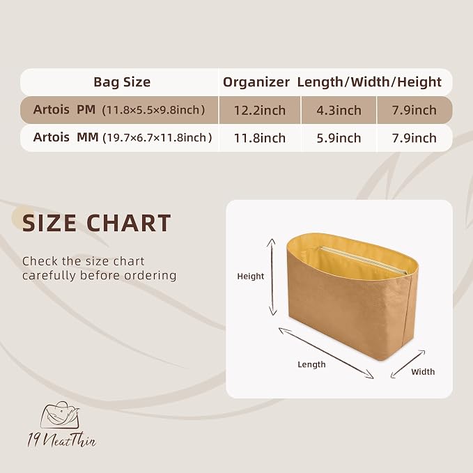 Lightweight Bag Insert for Artois MM, Side Zipper, Yellow | Bottle Holder and Side Zip, Smooth Satin Interior, Easy-Care Outer Surface, Multiple Color Options, Structured Yet Flexible - Image 2