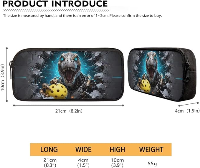 Forchrinse Dinosaur Backpack for Boys 8-10 10-12 Kids Pickleball School Backpack with Lunch Box Pencil Case 3 PCS Kids Bookbag for Elementary Japanese-Style School Bag - Image 6
