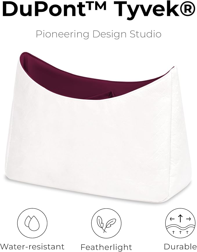 Lightweight Purse Organizer Compatible with LV BOULOGNE | Handcrafted DuPont™ Tyvek®,Handbag Organizer Insert,1:1 Custom Fit,Prunoir,Designed for Minimalists, Office & Daily Commute - Image 4