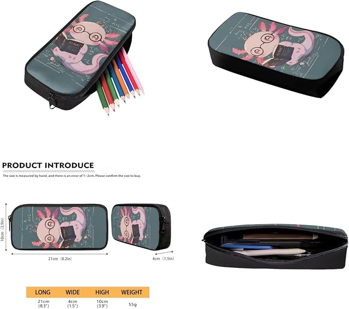 Cartoon Axolotl Kids Backpack with Lunch Box Boys Large Capacity Elementary Schoolbag Set for Girls Primary Middle School Bookbag Cute Back to School Gifts for Students - Image 5