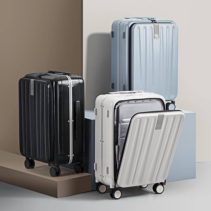 Hanke 20 Inch Carry On Luggage Hard Shell Suitcases with Wheels Luggage Suitcase Travel Luggage for Women Men Rolling Luggage Bags for Business Trip Weekender-Ivory white - Image 8