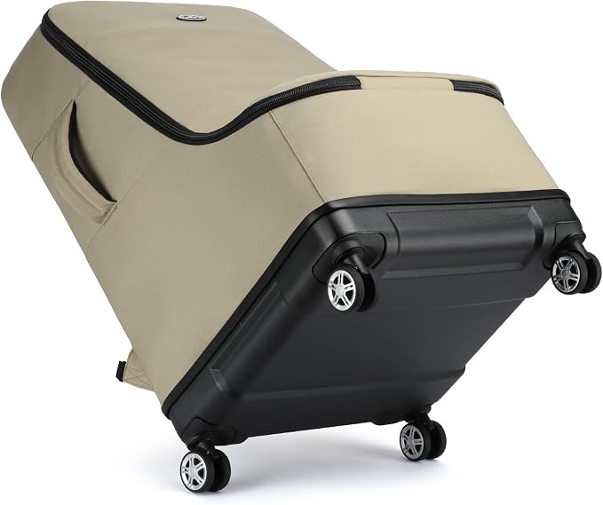 TUGUAN Car Seat Travel Bag for Airplane with Spinner Wheels, Infant Car Seat Bags for Air Travel with Hard Bottom, Padded Car Seat Backpack, Large Car Seat Storage Bag for Airport Check, Brown - Image 9