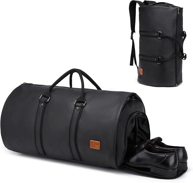 seyfocnia Convertible Travel Garment Bag,Carry on Garment Duffel Bag for Men Women - 2 in 1 Hanging Suitcase Suit Business Travel Bag by Seyfocnia