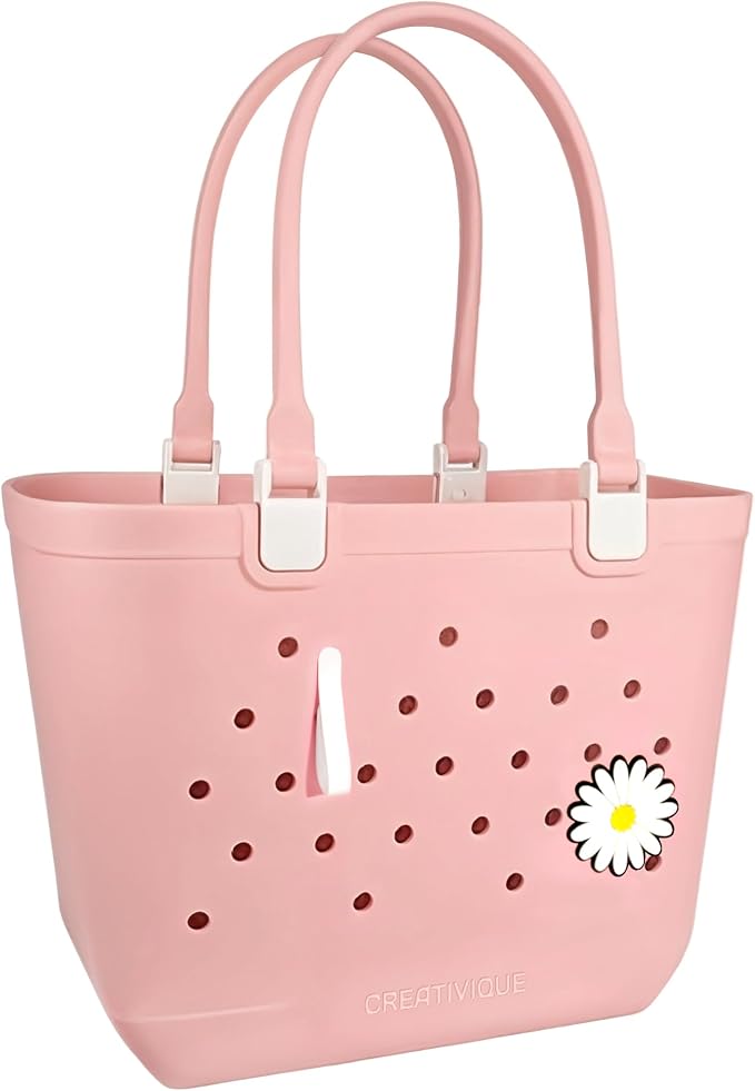 Extra Large Rubber Tote Bag for Beach, Pool, Boat. Waterproof, Lightweight- Parent by CREATIVIQUE