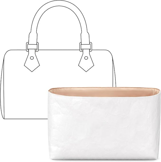 Lightweight Purse Organizer Compatible with LV Speedy 20 | Handcrafted DuPont™ Tyvek®,Handbag Organizer Insert,1:1 Custom Fit,Vanile,Perfect for Commuters, Travelers & Everyday Carry by FANJIProject