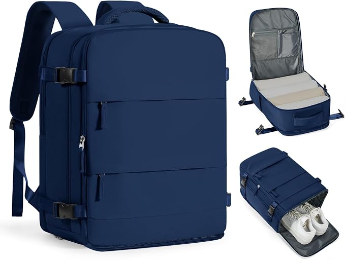 coofay Travel Backpack Carry on Flight Approved Carry on Backpack for Airplanes Personal Item Travel Bag 18x14x8 Inches Traveling Backpacks Airback Backpacks for Traveling Mochila de Viaje by coofay