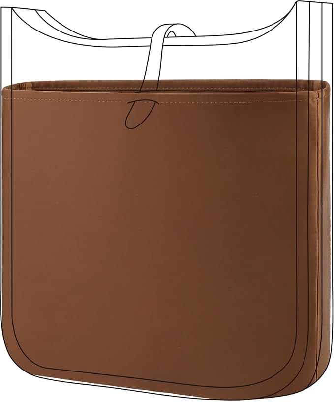 DGAZ Silky Purse Organizer Insert Fits Evelyne TPM/PM/GM/TGM Bags, Luxury Handbag & Tote Organizer, Simplicity bag organizer（Gold,GM） | Soft and Lightweight,Perfect Fit,Multi-pocket Storage,Bag Protector,Luxury Bag Care,Handmade,for Smooth Bag Organizer - Image 4
