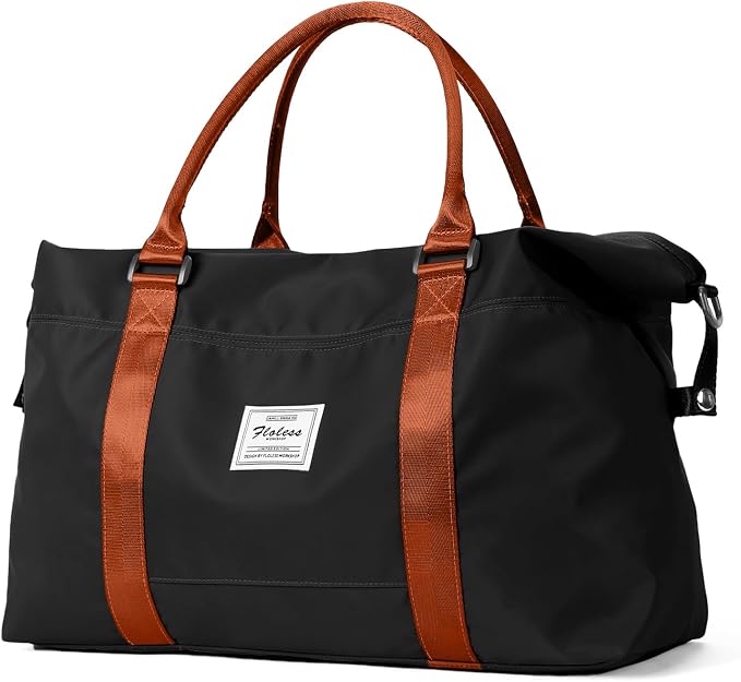 Travel Duffel Bag, Carry On Overnight Weekender Bags for Women | Travel Bag with Wet Pocket & Trolley Sleeve, For Spirit Airlines 18x14x8 Personal Item Bag by HYC00