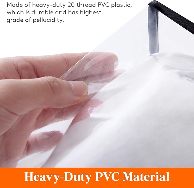 Lifewit 3 Pack Clear Clothes Storage Bags, 75L Plastic Blanket Storage Bag, Vinyl Foldable Moving Bags with Zipper, Closet Organizers and Storage Containers for Bedding, Duvet, Comforter - Image 2