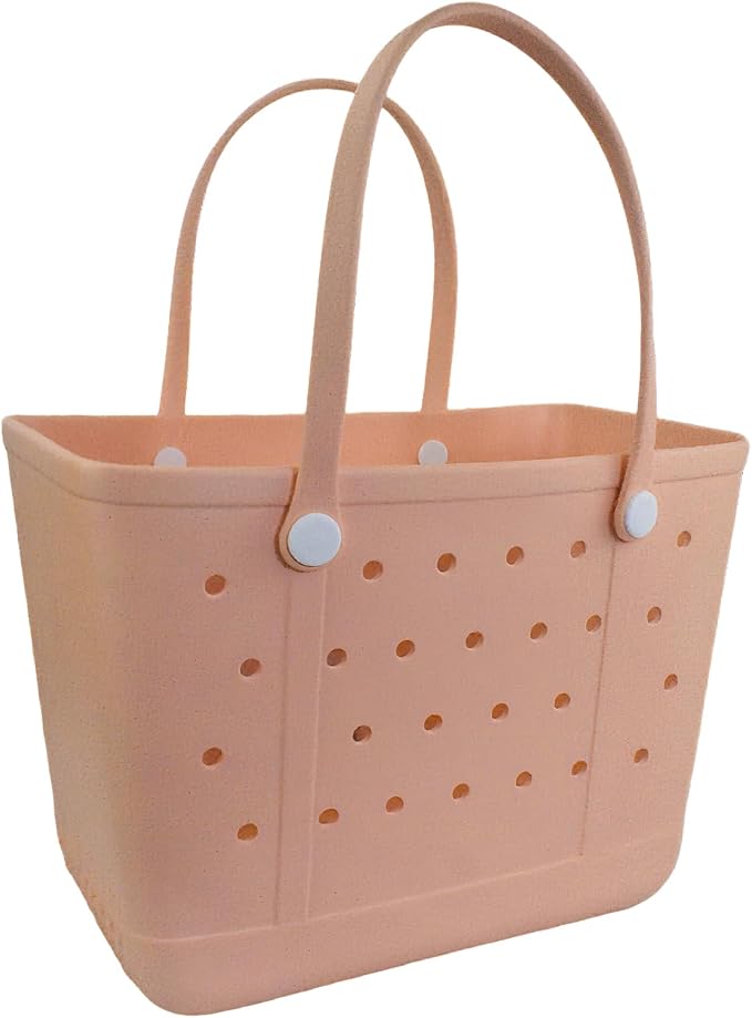 Extra Large Rubber Beach Bag Tote Bag for Women Waterproof Bag | Waterproof EVA Beach Tote with Zipper Pocket & Non-Slip Bottom | Sturdy Tote for Beach Pool Boat Groceries & Travel - Image 9
