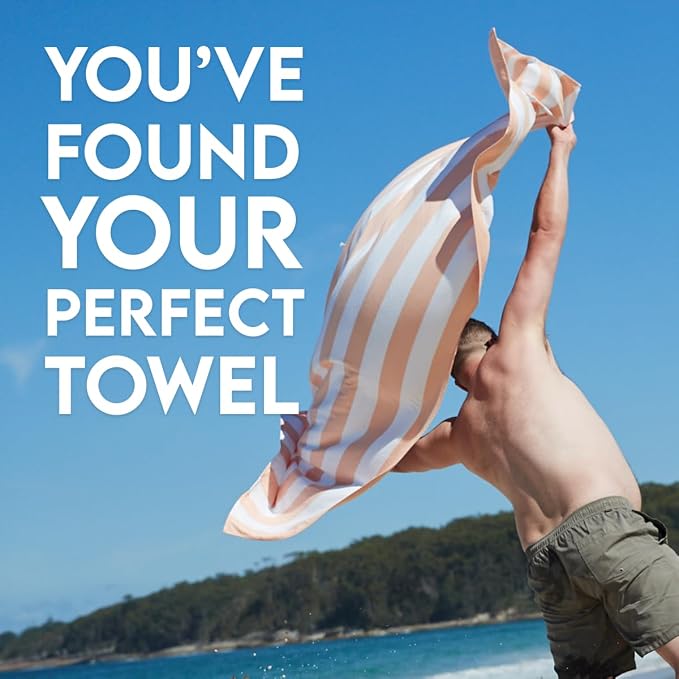 Dock & Bay Beach Towel - Quick Dry, Sand Free - Compact, Lightweight - 100% Recycled - Includes Bag - Cabana - Set of 6 - Large (160x90cm, 63x35) - Image 2
