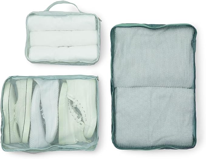 Miamica Packing Cube Set - 3-Piece Set, Sage Green - Image 2
