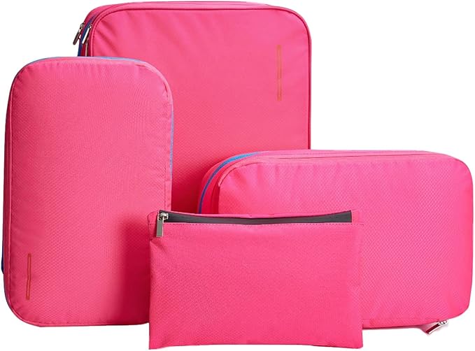 Bee Nesting BeeNesting Waterproof Compression Packing Cubes sets,Large Travel Packing organizers for Carry on Luggage,2 Sides Expandable Storage Bags by BeeNesting