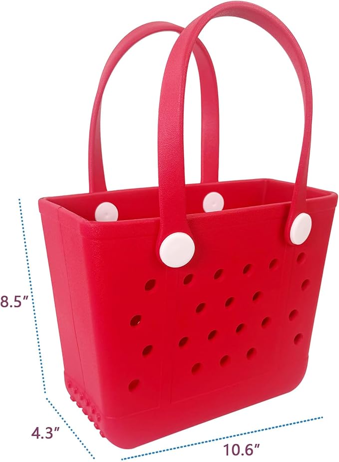 Lightweight Extra large Rubber Beach Bag Small mini Tote Bag for Gym Waterproof medium Open Handbag for Pool Sports - Image 3