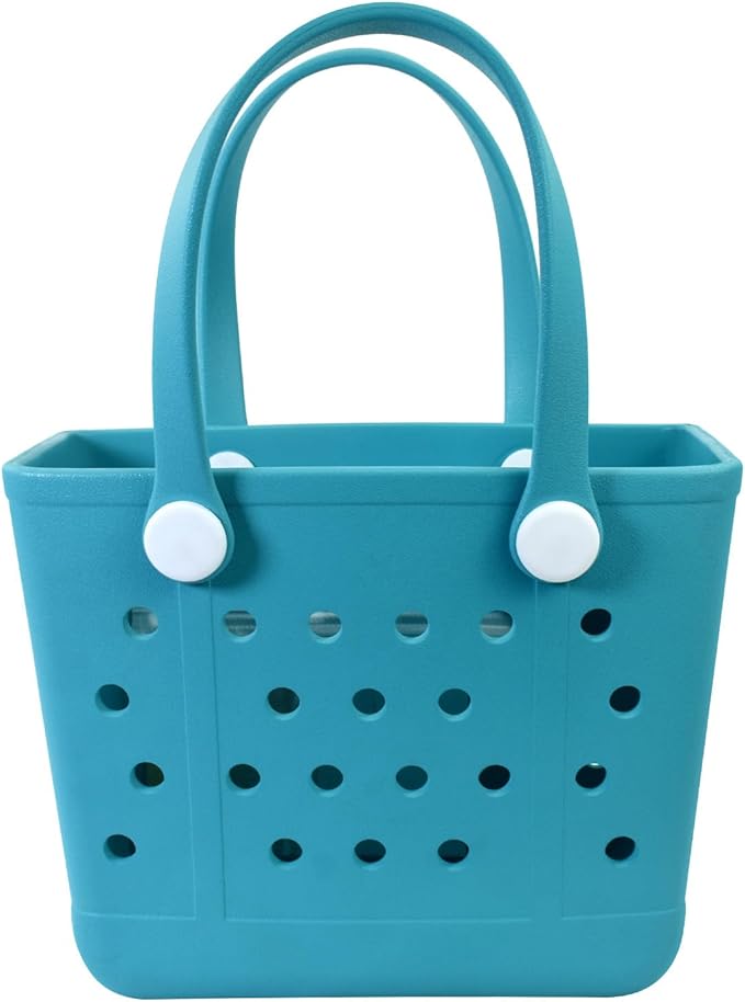 Lightweight Extra large Rubber Beach Bag Small mini Tote Bag for Gym Waterproof medium Open Handbag for Pool Sports by Addoklm