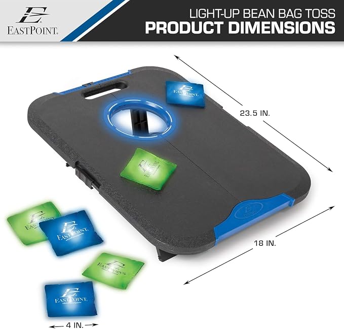 EastPoint Sports Go! Gater Cornhole – Light-Up and Travel Versions – Easy Storage & Light-Weight – Perfect for Outdoor and Indoor Play - Image 8