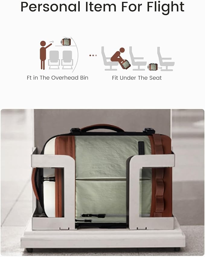LOVEVOOK 50L Travel Backpack for Women Men, Airline Approved Carry On Luggage with 3 Cubes Accessories, TSA Personal Item Travel Cruise Essentials, Waterproof Weekender Overnight Bags fits 17" Laptop - Image 4
