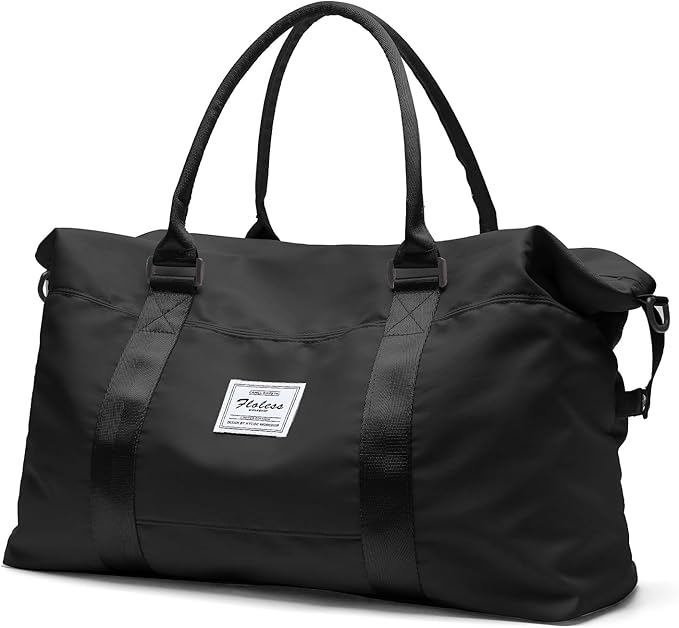Travel Duffel Bag, Carry On Overnight Weekender Bags for Women | Travel Bag with Wet Pocket & Trolley Sleeve, For Spirit Airlines 18x14x8 Personal Item Bag by HYC00