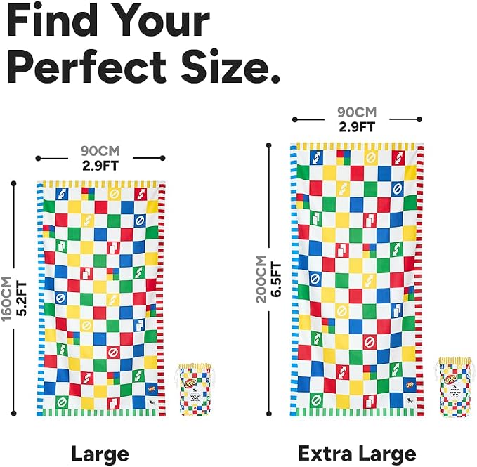 Dock & Bay Beach Towel - Quick Dry, Sand Free - Compact, Lightweight - 100% Recycled - Includes Bag - Wild Card - Large (160x90cm, 63x35) - Image 5