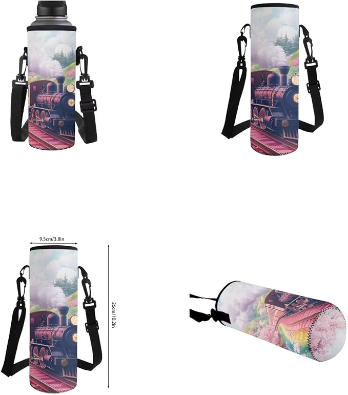 Pink Train Backpacks for Teen Girls for High School with Lunch Bag Large Capacity Lightweight Preschool Kindergarten Bookbag for Students Fashion Trend Backpack Set Daypack - Image 6