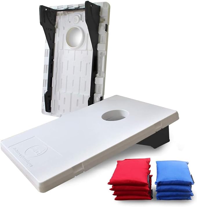 Driveway Games All Weather Corntoss Bean Bag Cornhole Yard Game Set for Indoor and Outdoor Use with 2 Target Boards and 8 Bean Bags by Driveway+Games