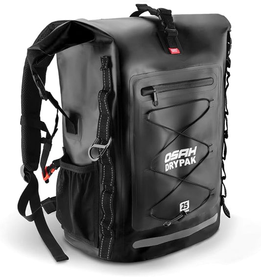 OSAH DRYPAK Waterproof Backpack Dry Bag 25L/35L/55L/85L – Heavy Duty Roll-Top Hiking Backpack Sack Keeps Gear Dry for Travel, Kayaking, Boating, Camping, Rafting and Fishing by OSAHDRYPAK