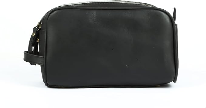 KomalC Travel Toiletry Bag – Premium Leather Dopp Kit for Men & Women with Water-Resistant Lining & Spacious Zippered Organizer - Image 3