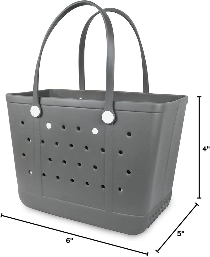 Lightweight Extra large Rubber Beach Bag Small mini Tote Bag for Gym Waterproof medium Open Handbag for Pool Sports - Image 2
