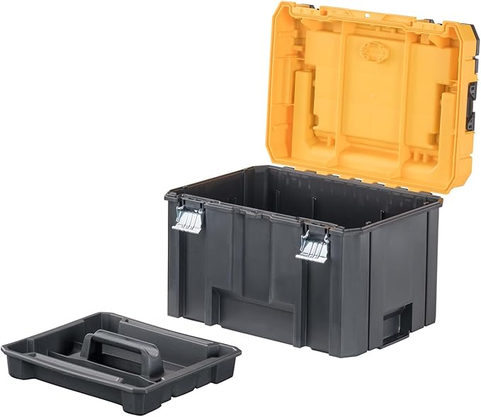 DEWALT TSTAK Tool Box, Deep, Long Handle, Extra Large Design, Fixed Divider for Tool Organization, Water and Debris Resistant (DWST17814) - Image 4