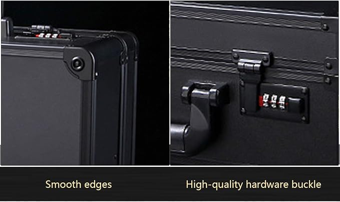 Barber Carrying Case Barber Case, Stylist Tool Box rofessional Salon Hair Cutting Grooming Kit Storage Organizer for Clippers, Scissors, Barber Supplies (Black) - Image 5