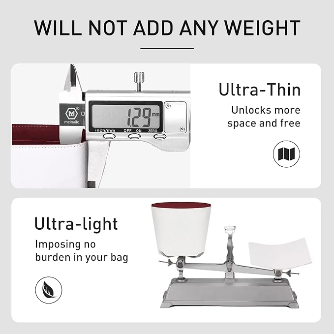 Purse Organizer Insert for Lv ALL In GM Handbag,Premium Lightweight Water Resistant All in Large Bag Insert,Bags Shaper Divider Purse Accessories with Zipper,White-Wine - Image 9