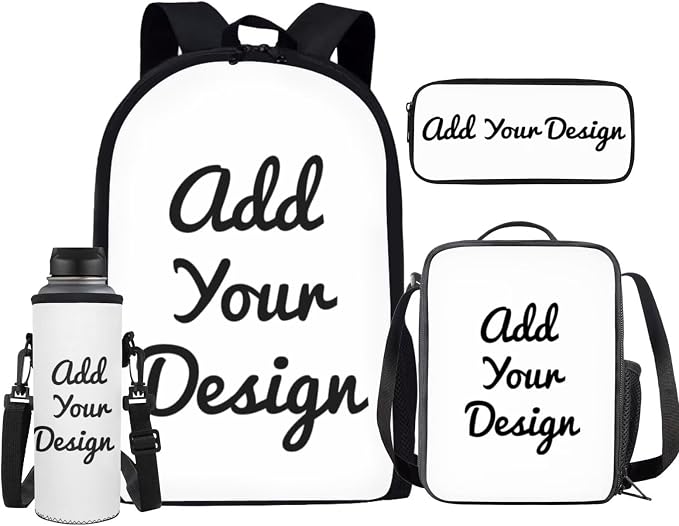 GIFTPUZZ Custom Deer Backpack 17 Inch Set Boys 6-8 | Personalized Name, 4-in-1 School Set, Lightweight Bookbag, Adjustable Straps, Lunch Box - Image 2