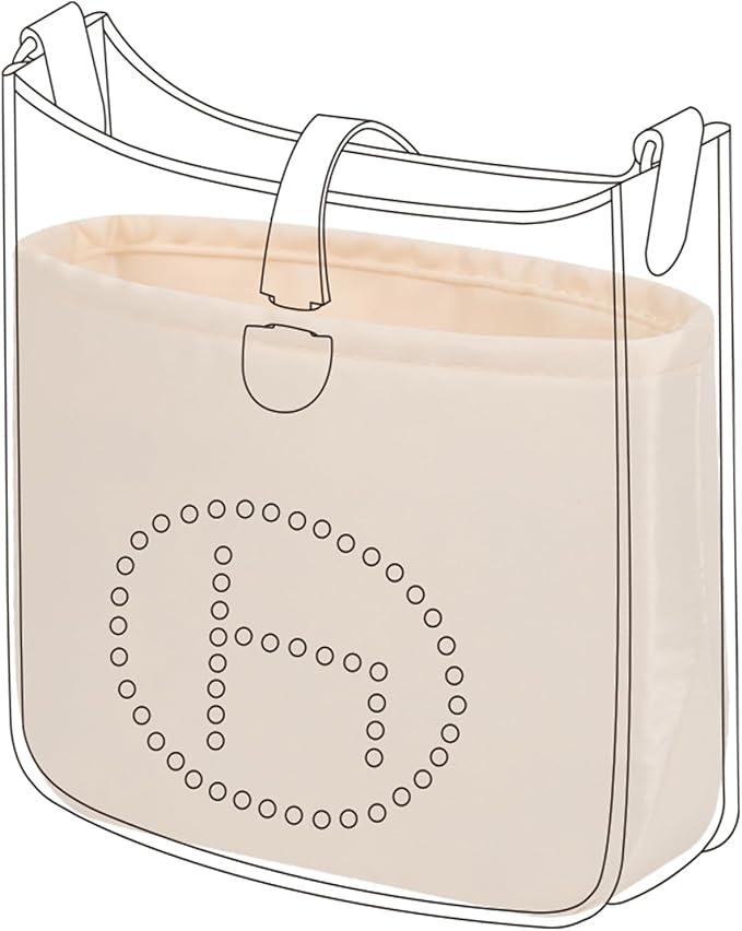 DGAZ Silky Purse Organizer Insert Fits Evelyne Bags, Luxury Handbag & Tote Organizers（Craie,TGM） by DGAZ