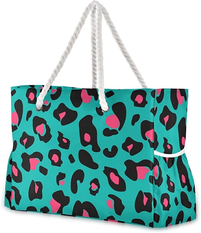 senya Large Beach Shoulder Bags Canvas Tote Water Resistant for Gym Travel Daily by senya