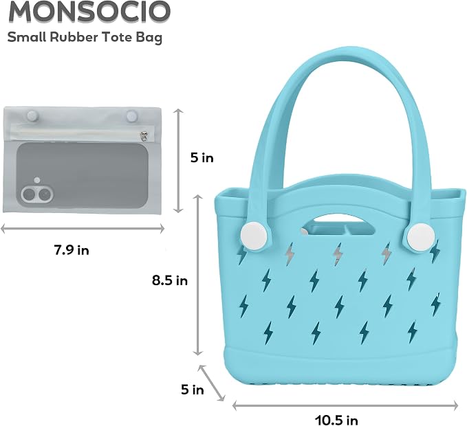 Rubber Beach Bag Waterproof Durable Large Tote Bag for Beach Sports Pool Swim Travel EVA Tote - Image 4