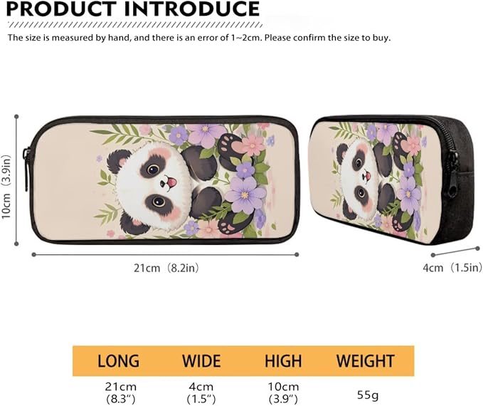 Forchrinse School Backpack for Girls 3Pcs Panda Backpacks Set with Lunch Box Pencil Case Kids 17 Inch Bookbag Large Capacity School Bag for Kindergarten/Elementary/Preschool - Image 6