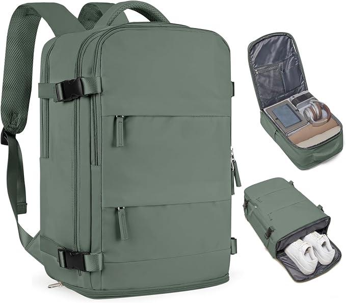 coofay Travel Backpack For Women Men Airline Approved Carry On Backpack Flight Approved Waterproof Sports Luggage Backpack Casual Daypack Small Hiking Backpacks by coofay