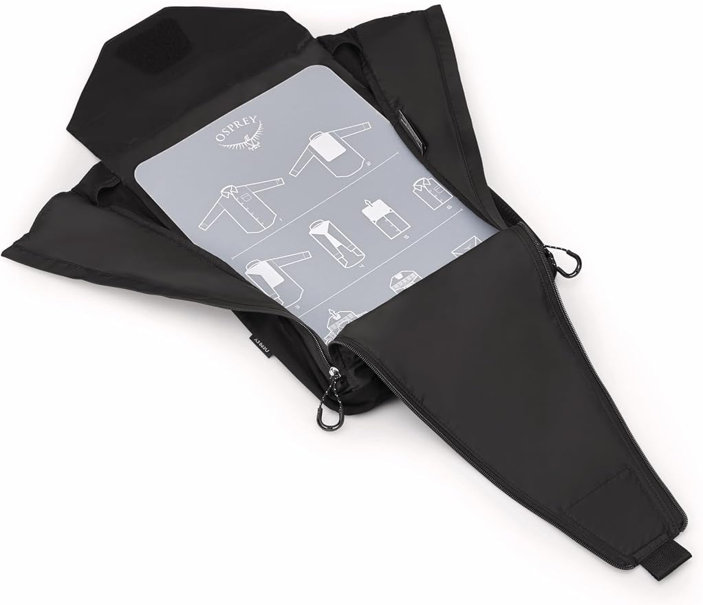 Osprey Ultralight Garment Folder Packing Organizer, Black - Image 6