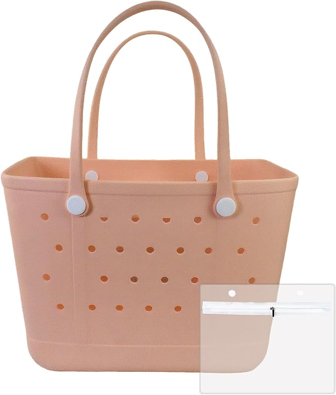 Juyeesm X Large Rubber Tote Bag for Boat, Beach, Pool-XL,18.9 * 13.8 * 8in | Oversized Rubber Beach Bags, Washable Beach Tote Bag, Durable Travel Bags for Work, Sport by Juyeesm