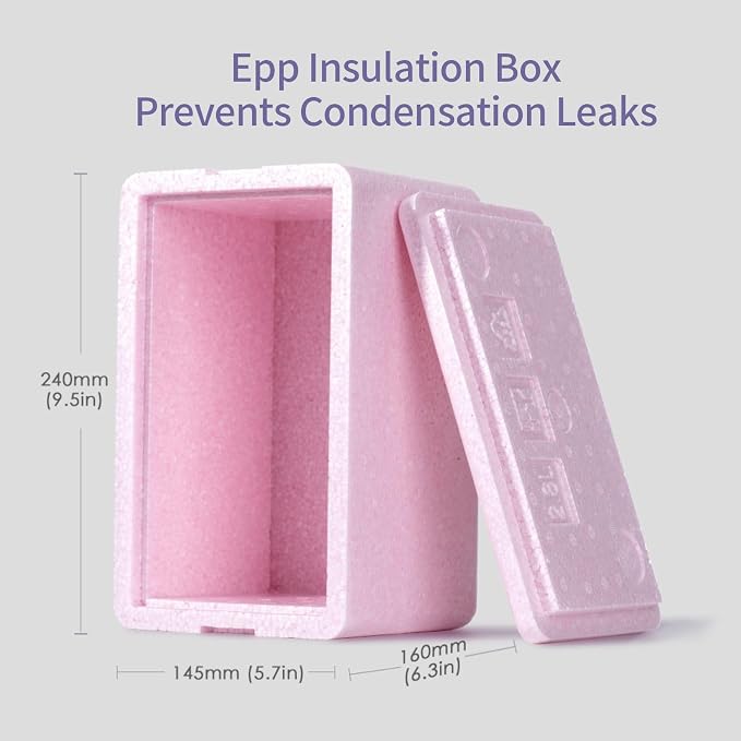 SUNVENO Breast Milk Cooler Bag with Detachable Insulation Box, Double-Layer Pumping Travel Bag for Work & Daycare, Fits Bottles, Ice Packs and Pump Parts,Grey - Image 7